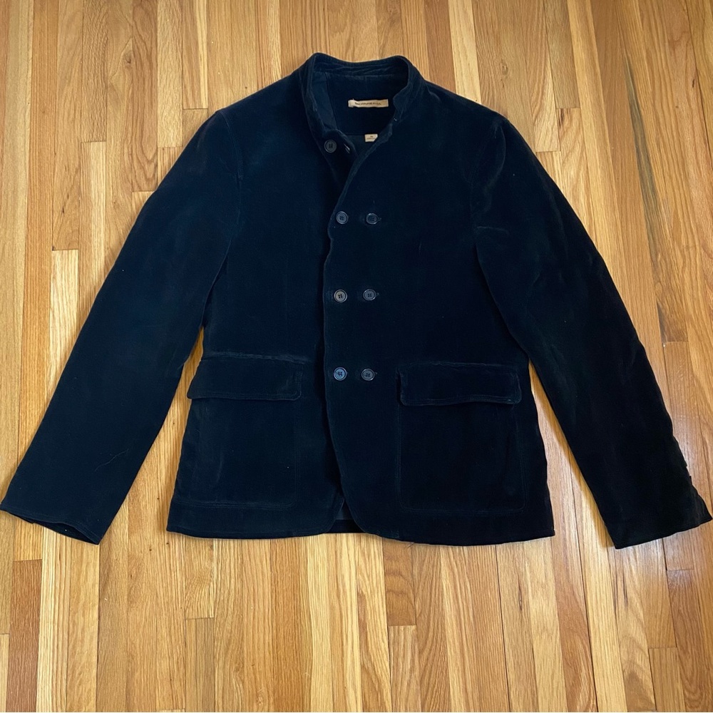 John Varvatos Cotton Blazer Peacoat Jacket - Made in Italy